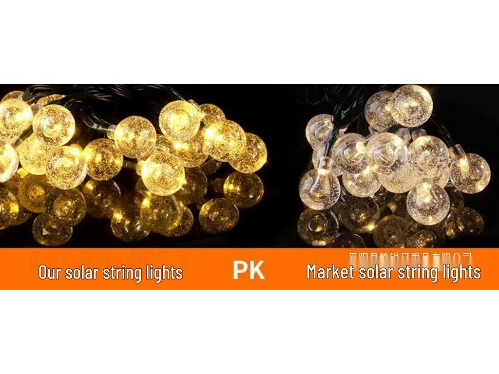Colorful Solar Waterproof Lights for Outdoor Decoration - Camping, Picnic, Garden, Balcony, Courtyard, and Hanging Tree Atmosphere.