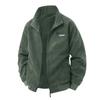 Men's Solid Color Stand Collar Tops Men's Loose Casual Workwear Jacket