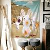 Rabbids Invasion Madness Wall Hanging Printed Fabric Blanket Decorative Tapestries for Bedroom Living Room Home Decor