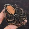 Sun Sitara Pendant Copper Wire Wrapped Pendant Gemstone Copper Jewelry Handmade Pendant Octopus Pendant Wire Wrapped Jewelry Gift For Mother