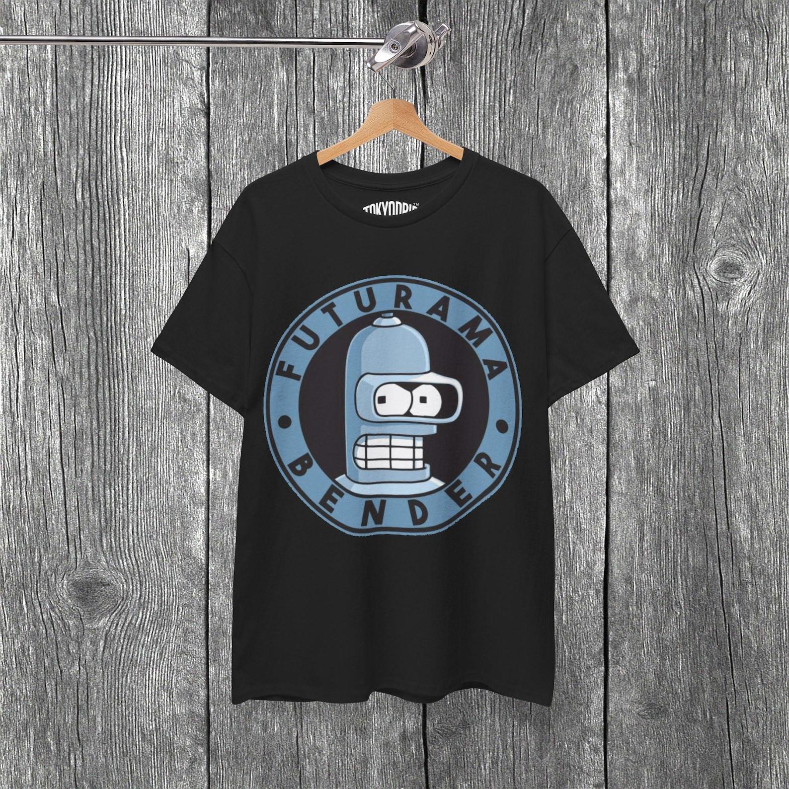 Bender Futurama T-Shirt: Skater Streetwear Graphic Tee XL