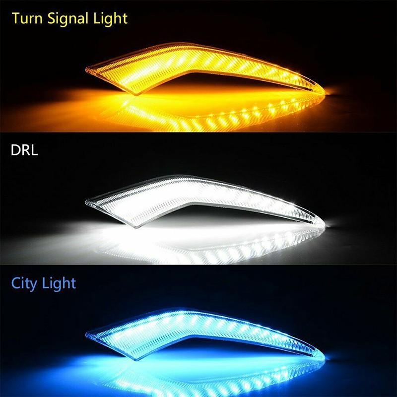 For Toyota Corolla L LE XLE 2020 2021 22 LED Bumper Fog Lights DRL Daytime Lamps