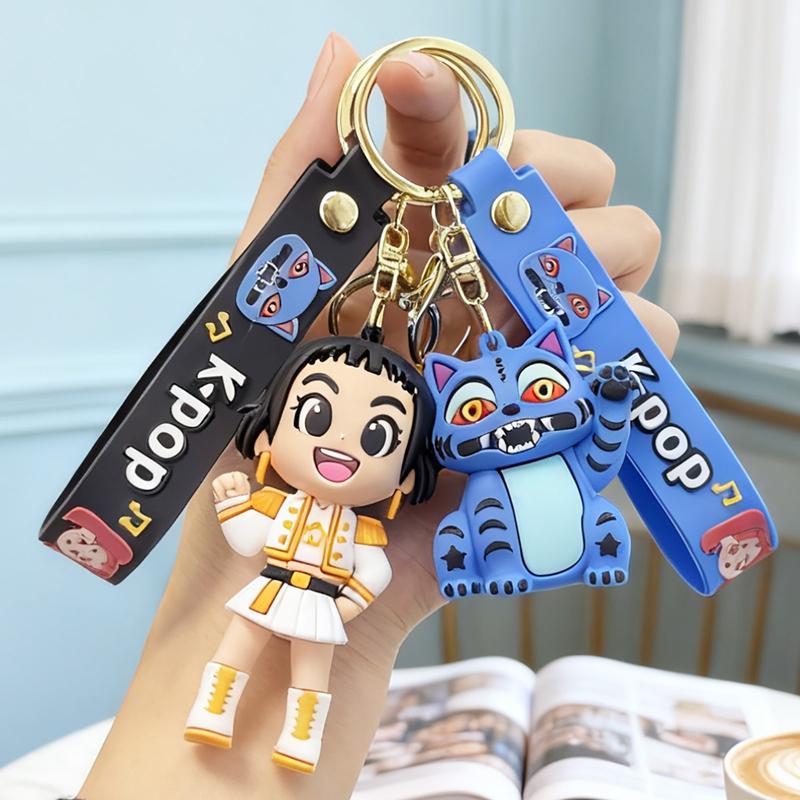Kpop Demon Hunter Birthday Party Favors Gifts Keychains Kpop Anime Fans Backpack Charms Keyring New Year 2026 Christmas Gifts