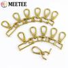 2Pcs 15-40mm Detachable Solid Brass Snap Hook Metal Swivel Lobster Buckle Backpack Carabiner Clips Clasp Dog Collar Bag Buckles
