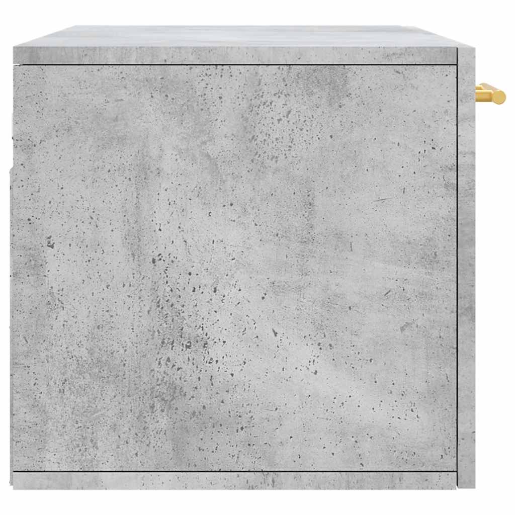 Wall Cabinet Concrete Gray 80 x 36.5 x 35 cm Particleboard