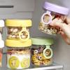 Large Capacity Overnight Oats Jars With Lids and Spoons Cereal Storage Can New Yogurt Containers