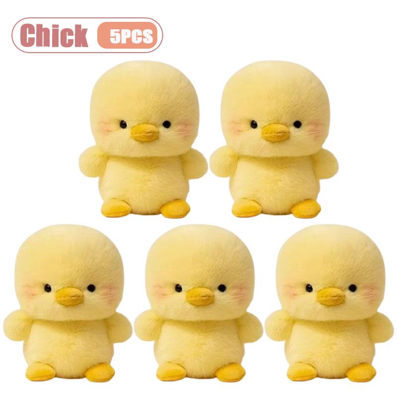 1-5PCS Cute Desk Companion Plush Stuffed Animal Kawaii Desktop Ornament Study Work Buddy Birthday Gift for Kids