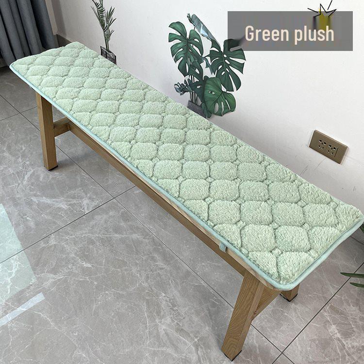 Rectangular Solid Wood Bench Seat Cushion - Long Strip Pad for Stool or Sofa