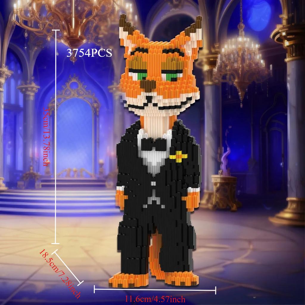 New 3500pcs Zootopia Judy Nick Combination Set Assembled Blocks Toy Model Children Adult Toys Birthday Gift Desktop Ornament