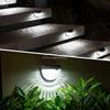 LED Solar Fence Lights Outdoor IP65 Waterproof Wall Lights Corrugated Lights for Fence Terrace Garden Path Decorative Lights