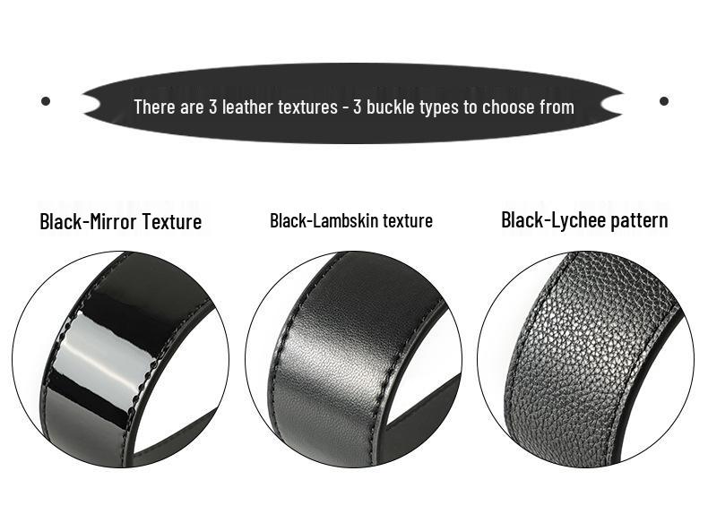 Ma Huang Shi MHS-A-32 Široký kožený ramenní popruh: Lakovaná kůže s texturou liči, Prodává se samostatně, Dámský náhradní popruh k tašce 4 cm