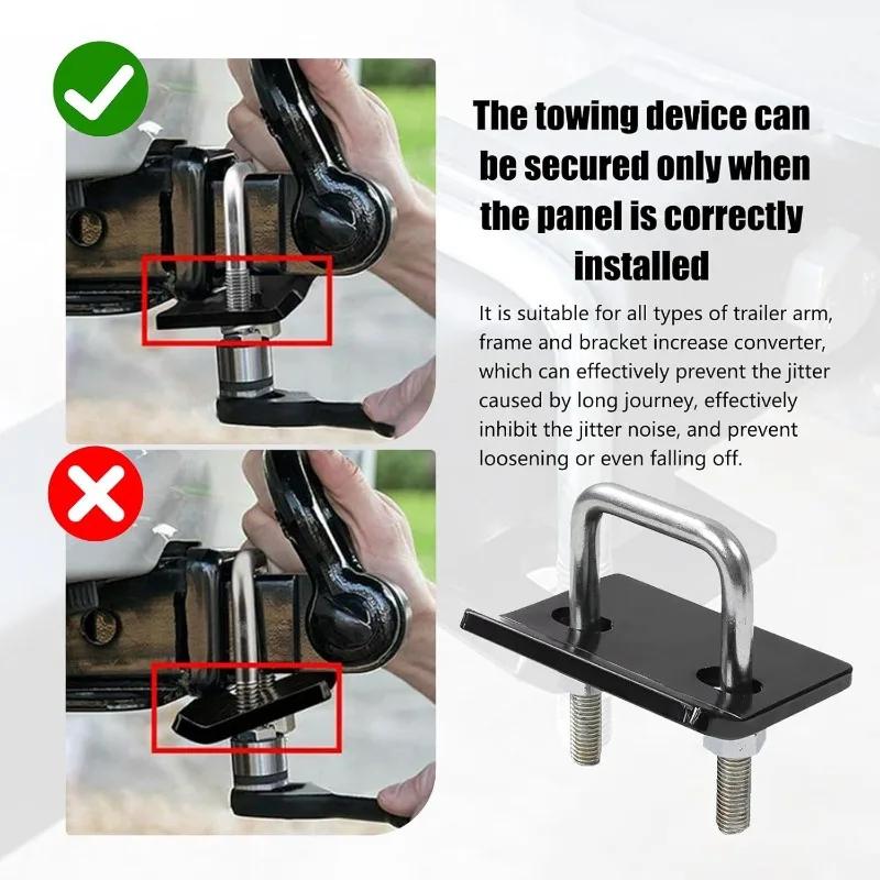 Universal U-Bolt Trailer Hitch Tightener Stabilizer Lock Anti Rattle Anti Wobble Clamp for Trucks Secure