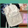 Cute Rabbit Star Bone Printed Student Backpack With Strap Decoration School For