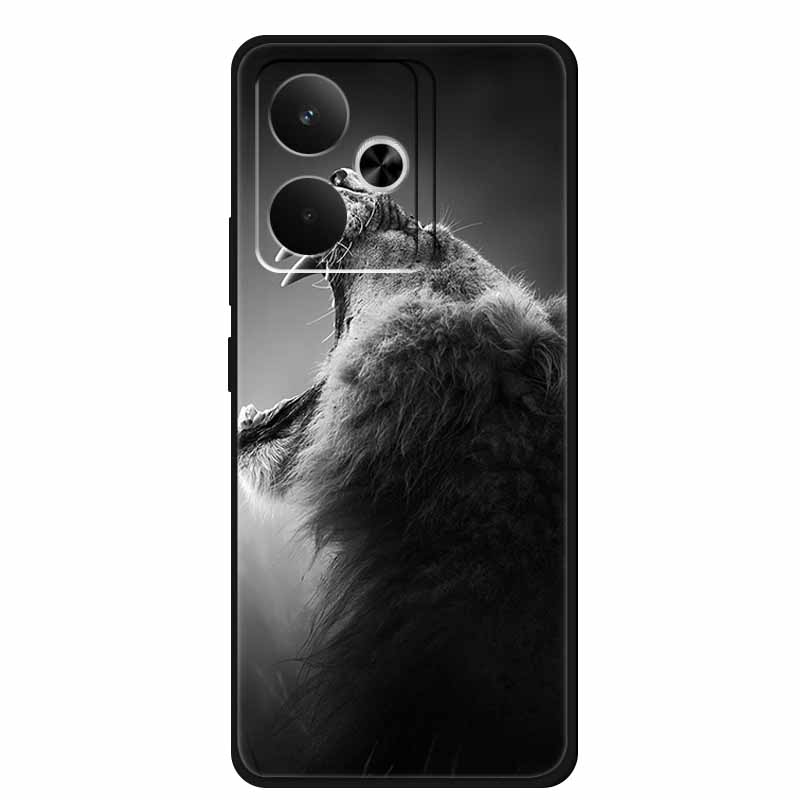 For Realme GT 7 T 7T Phone Case Fashion Photos Black Silicone Soft Back Cover Case For Realme GT 7T GT7 7 T Case GT7T Coque Capa