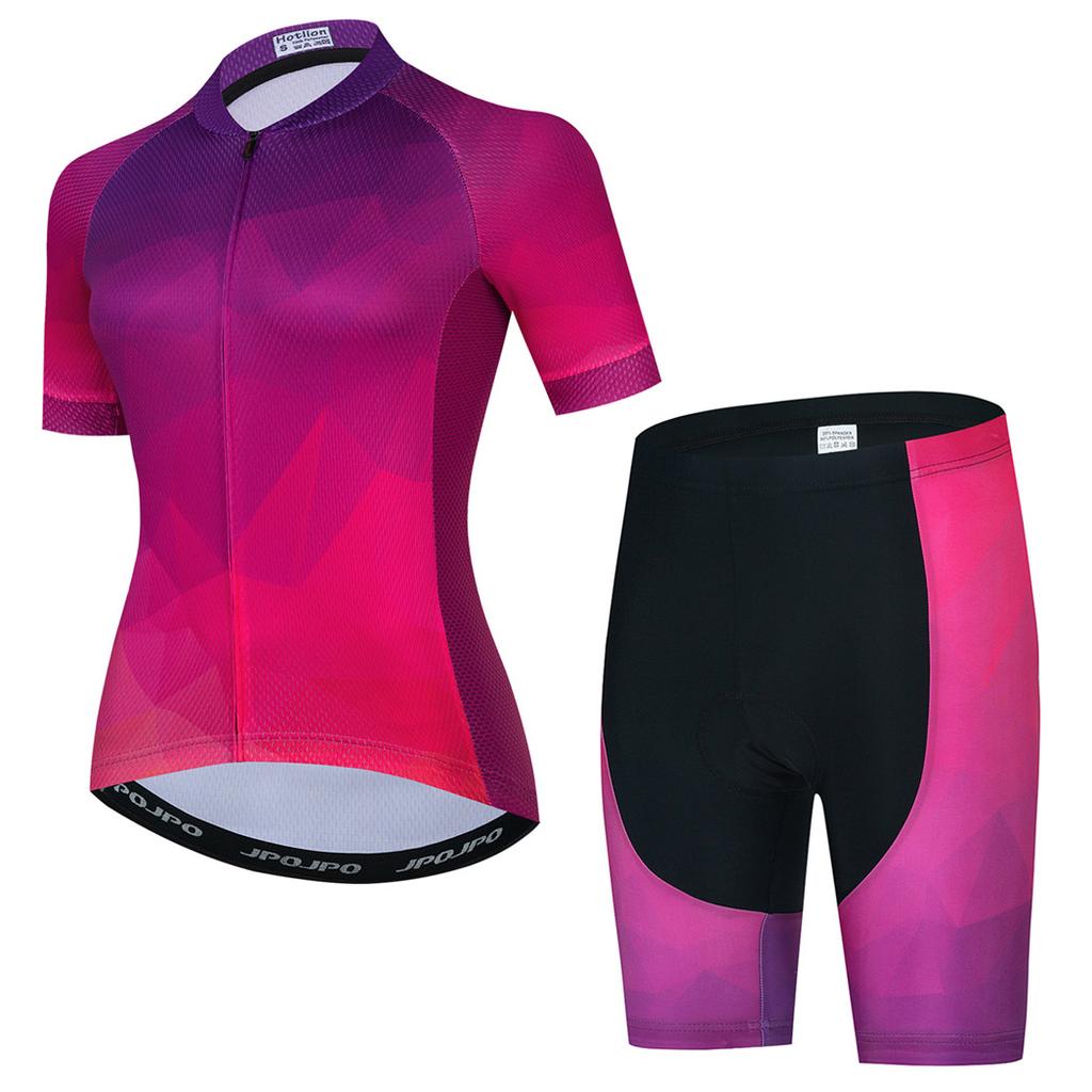 2025 Women's Cycling Jersey Set Summer Anti-Sweat Bicycle Clothing Kit Breathable Mountain Ladies Bike Clothes Cycling Suit