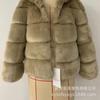 New Fashion Fox Hair Imitation Coat Women's Thermal Slim Coat