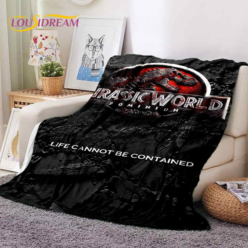 3D Cartoon Jurassic Park Dinosaurier Dino Weiche Flanelldecken, Überwurf Decke Bequeme Decke für Picknick Betten Zuhause Schlafzimmer Kinder