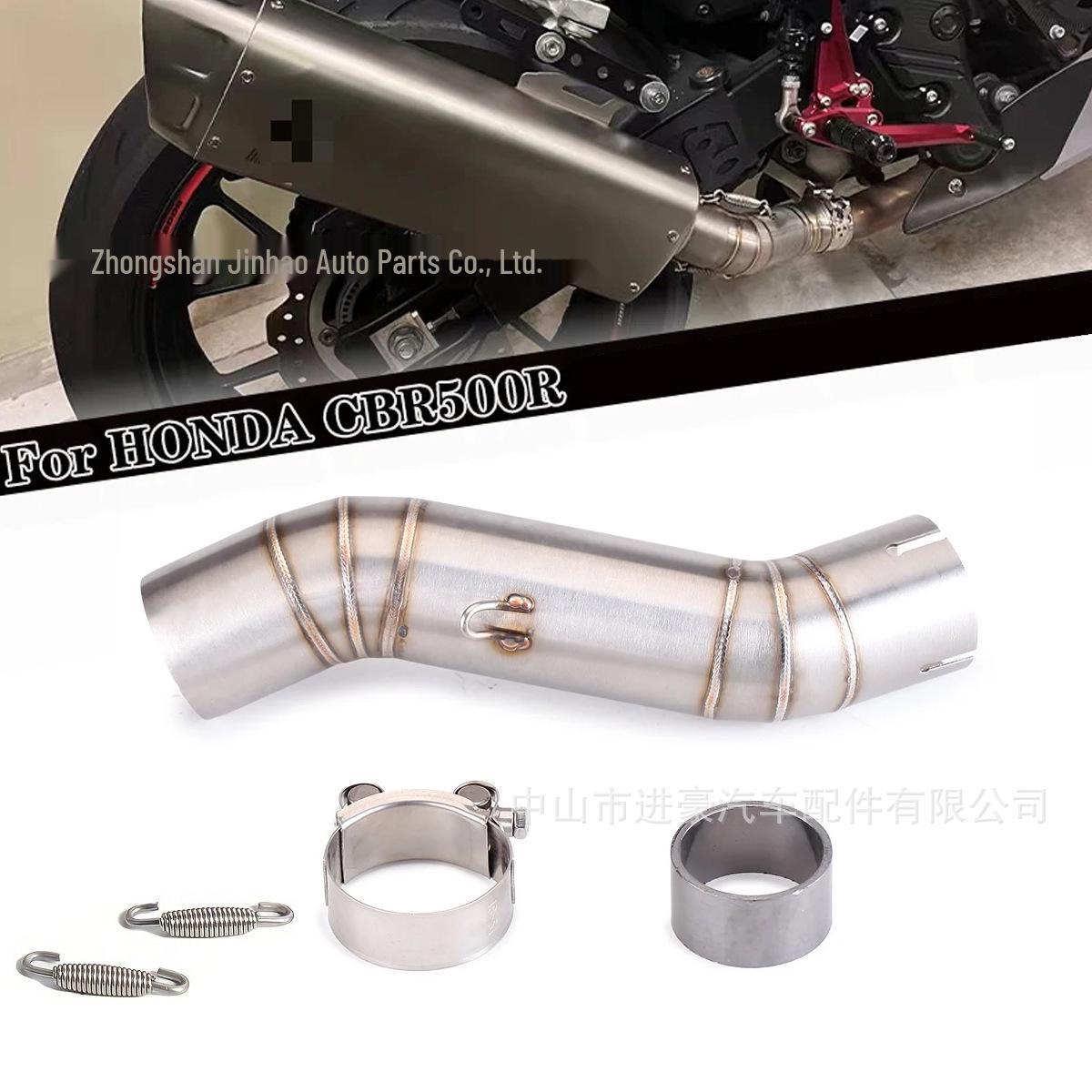 Stainless Steel CBR500 Mid-Pipe (2016-2022) for Motorcycle Modification