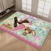 S_sugarbunnies Anime Kawaii Bathroom Mat Retro Multiple Choice Living Room Kitchen Rug Non-Slip Bedside Mats