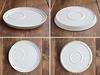 East Cafe Lunch Set, 22cm Plate + Mug, White, Cafe Tableware, Divided Plate, Dinnerware Set, Plate Set
