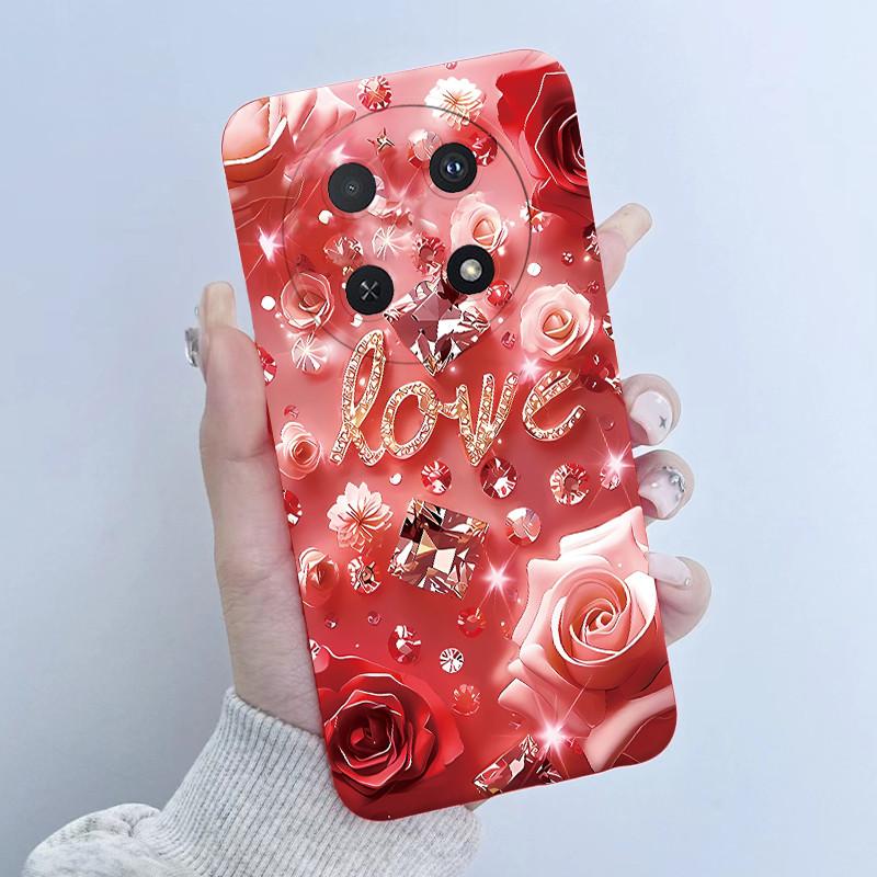 For Huawei Nova 12i Case Flower Girl Design Soft Silicone Phone Case for Huawei Nova12i 12 i 4G CTR-L81 L91 Nova 13i Cover Capa