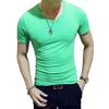 Trendy Unisex T Shirt M-3XL O Neck Popular 1PC Fashion 2019 New Solid For Male Men High Quality Fitness Casual V Neck
