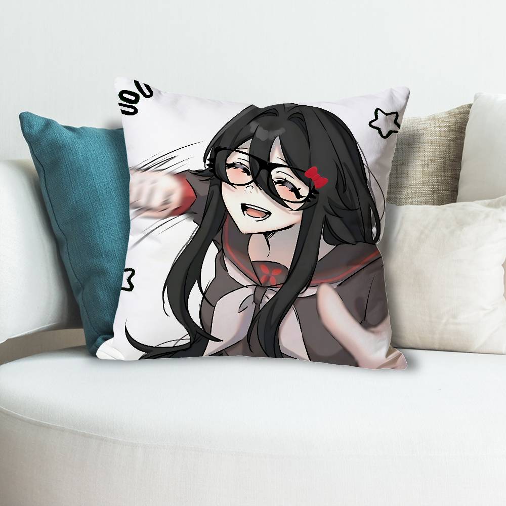 YYandere SSimulator Spiel Anime Berühmtheit Merchandise AllMatch Bedruckter Kissenbezug Sofa Auto Büro Zimmer Dekoration Schutz