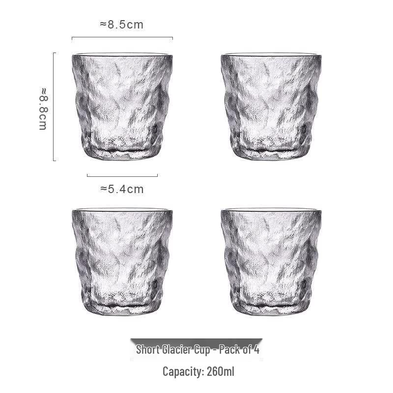 ZISIZ Glacier Pattern Universal Glass Set