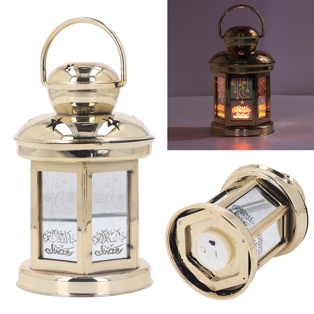 LED Lantern Lamp Cute Vintage Battery Powered ABS Decorative Camping Lantern for Party Bar Cafe