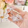 Cartoon Doll Gift Storage Bag Keychain Transparent Five-Pointed Star Pendant Toy Doll Gift Bag Children Toy Doll Storage Bag