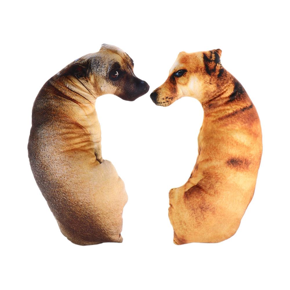 Plush Lifelike Animal Throw Pillow Soft Cushion Cute Dog Pillow Home