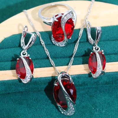 Korean Fashion Necklace Earrings Bride Wedding Party Dress Dinner Dress Lady Accessories Set