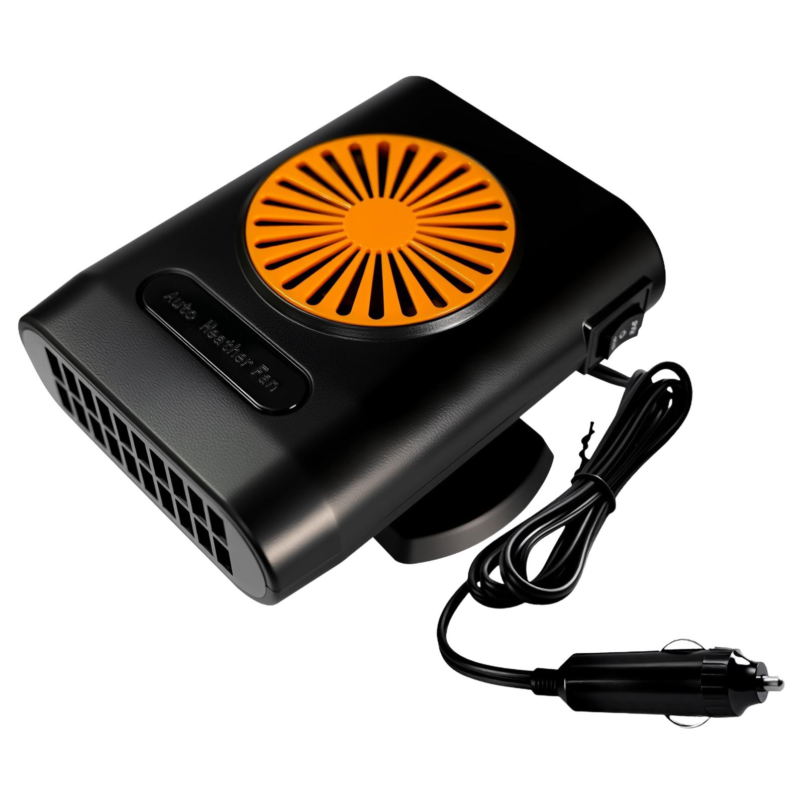 Portable Electric Heating Fan 12V 200W Electric Heater Fan Car Defroster Windshield Heater for Car Sedan