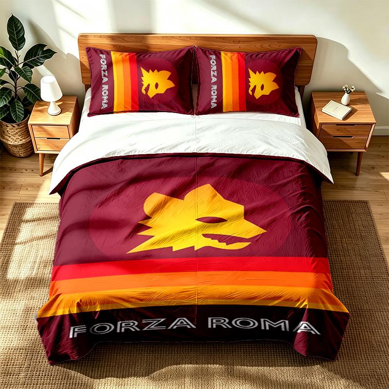 AS Roma (14) 3pc set suitable for master bedrooms soft and comfortable an ideal gift for family and friends Includes one duvet cover and two pillowcas