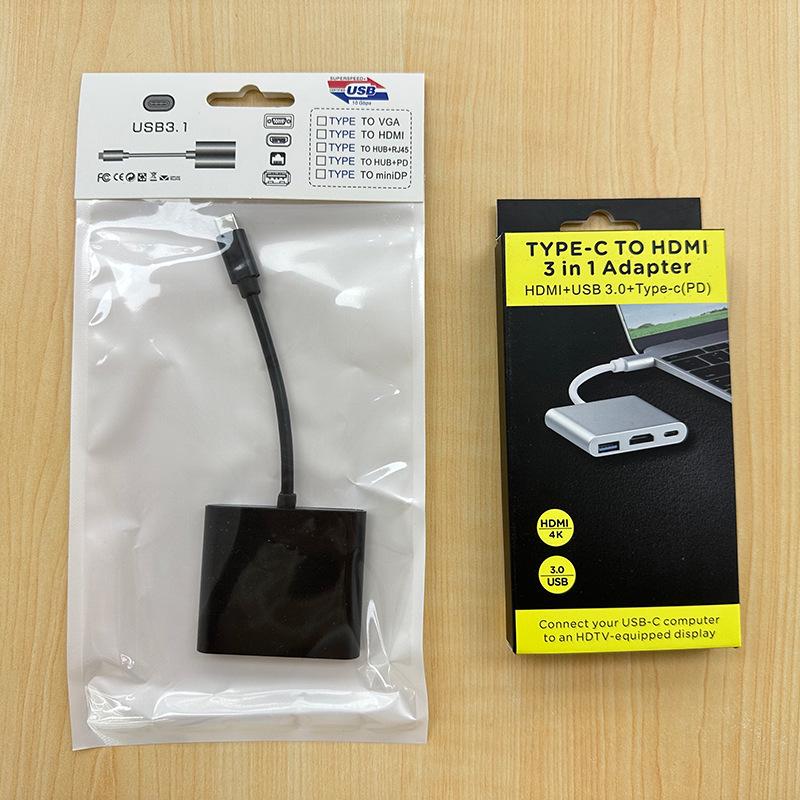 USB-C To HDMI 3-in-1 Docking Station Adapter
