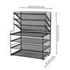 Desk File Organizer with Side Baskets Multi Slot Document
