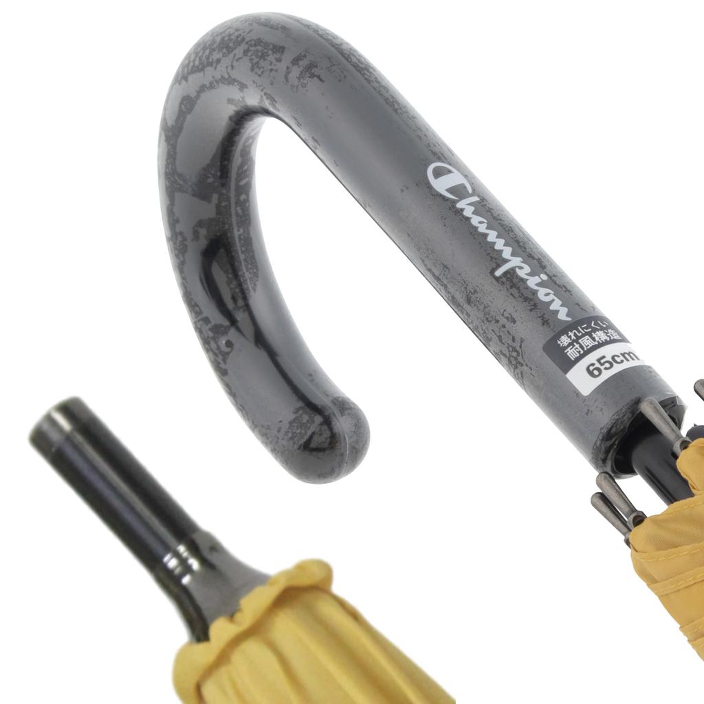 Champion Windproof Jump 65cm x College Solid CHU79JP65 Umbrella, 8R, Logo, Yellow, Color,