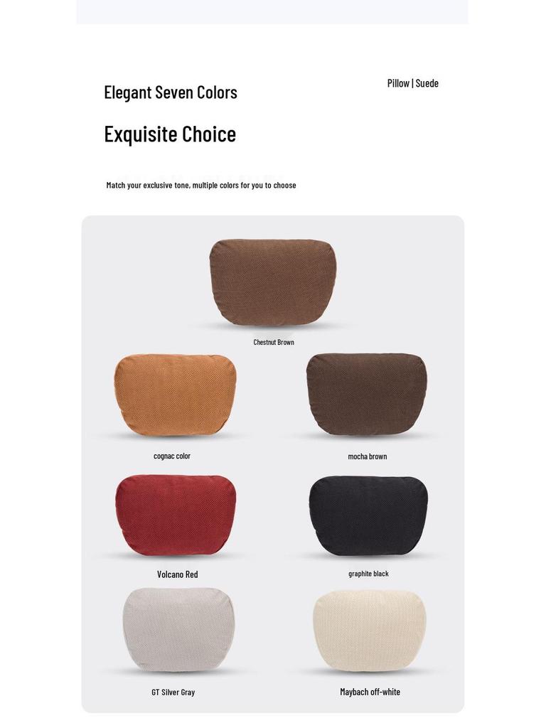 Compatible with Sona car headrests, Mercedes-Benz S-Class, Maybach, BMW seat pillows, neck pillows, backrests, and lumbar supports.