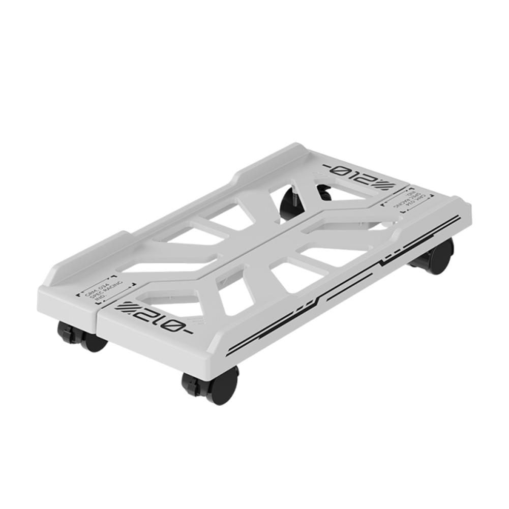 Adjustable Mobile CPU Stand with Caster Wheels Computer Tower Stand CPU Tower Holder for Gamers and Students