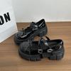 White British Style Small Man Thick-soled Heightening Small Leather Shoes Women's 2025 New Summer Retro Mary Jane Single Shoes