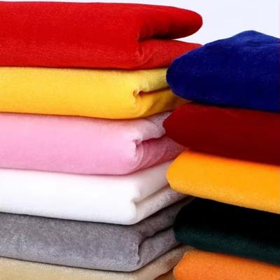 160*100cm Velvet Fabric Thicken Soft Table Cloth Curtain Fabrics Flannelette Solid Color Sewing Material