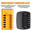Skywolfeye AA AAA Battery Charger 6 Bay USB Fast Charging Independent Slot for Ni-MH Ni-CD 1.2V Rechargeable Batteries