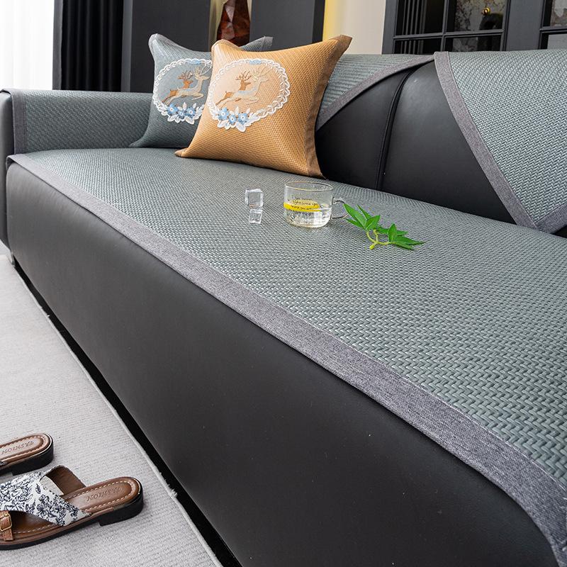 New Cool Summer Sofa Cushion Mat Seat Cushion Light Luxury High-End Summer One-Piece Sofa Cover