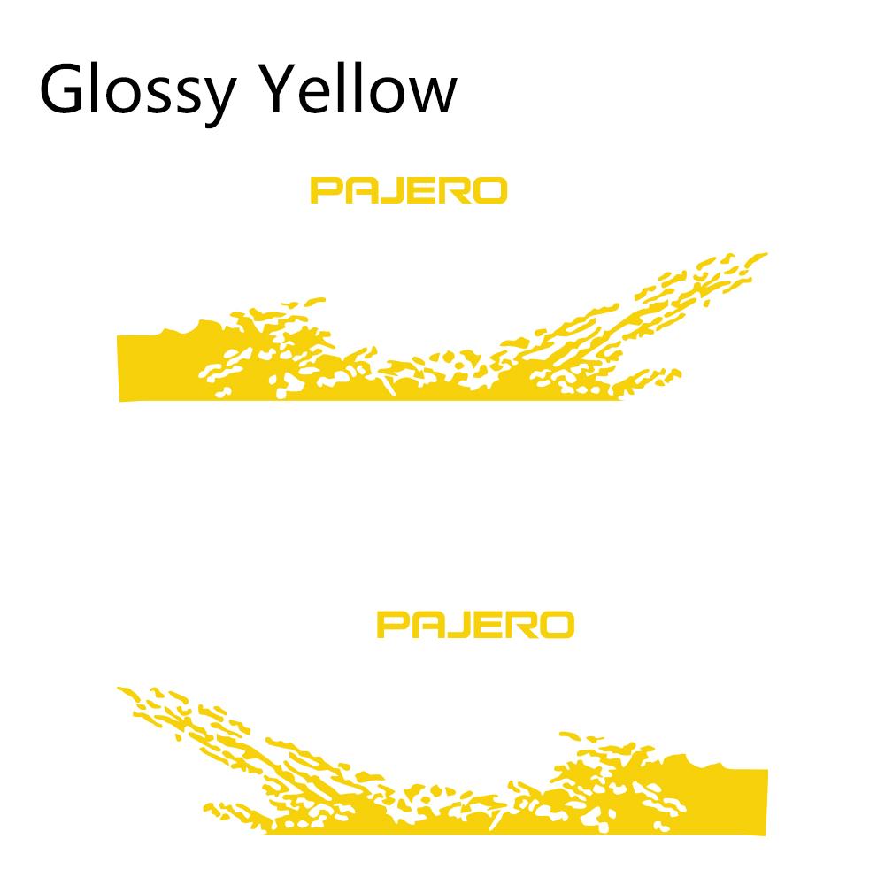 2 buc pentru Mitsubishi Pajero Autocolante PVC laterale pentru ușa mașinii Autocolante de film de vinil pentru decorare DIY Tuning