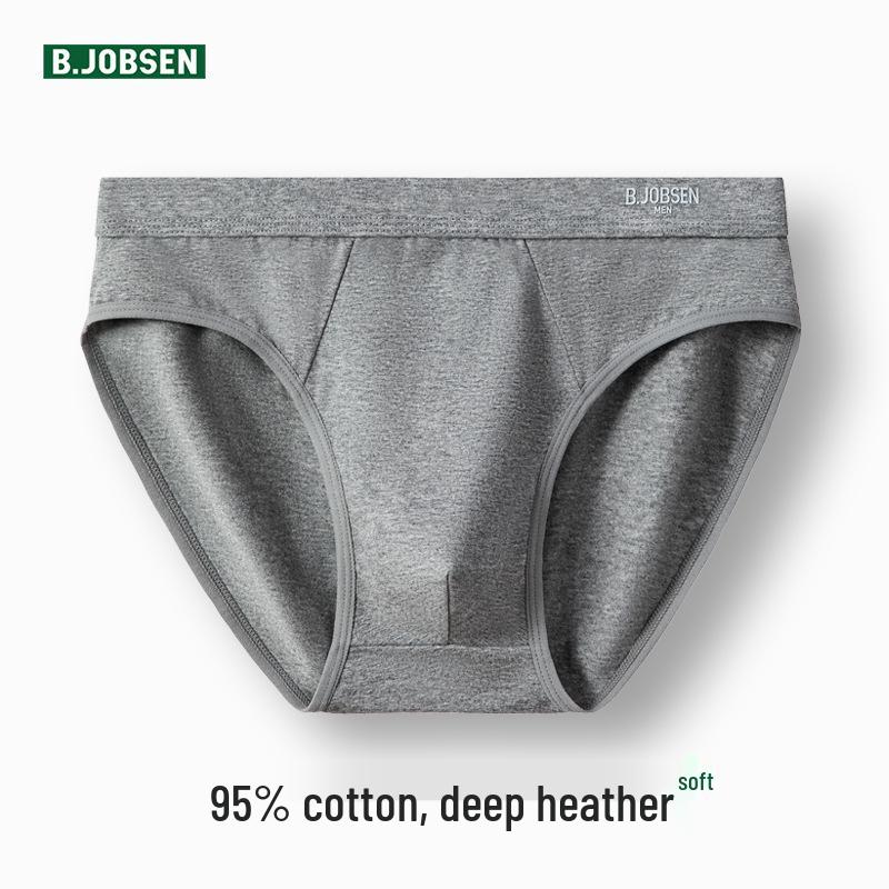 Men's Plus Size Loose Cotton Mid-Waist Briefs - Breathable Summer Triangle Underwear