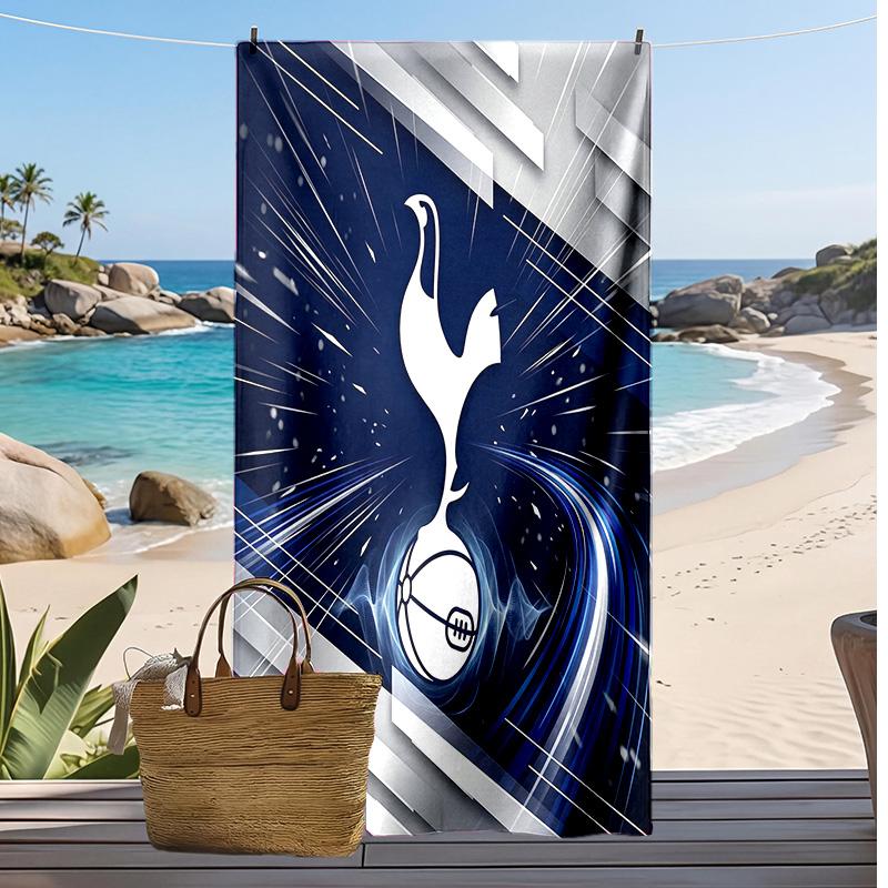 Tottenham Hotspur Printed Beach Towel Quick Dry Soft TowelPortable Large Rectangular Beach Blanket for Travel Swimming Pool