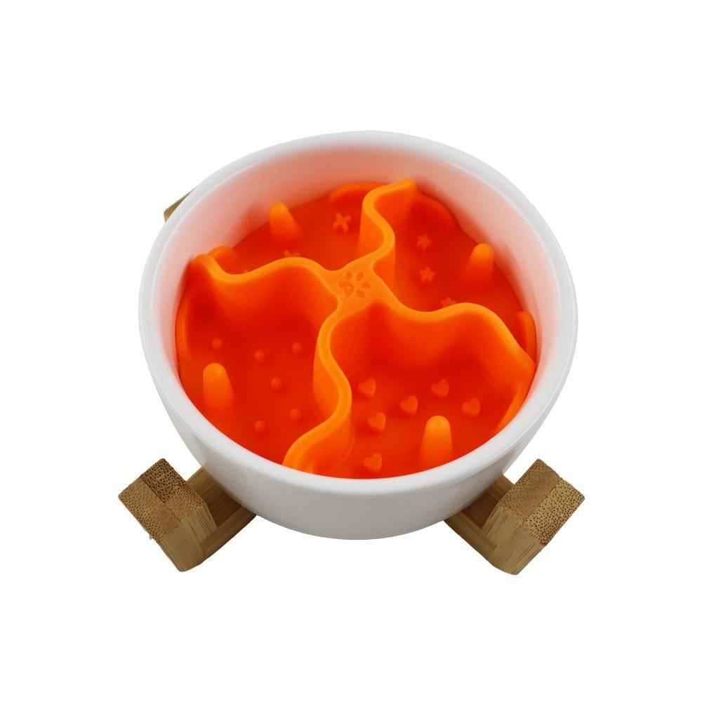 Silicone Slow Food Mat Suction Cups Dog Bowls Insert Portable Slow Eating Feeder  Prevents Choking
