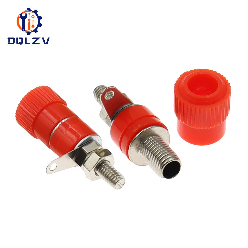 Terminal Blocks JS-910B 4mm Amplifier Terminal Connector Binding Post Banana Plug Jack Mount