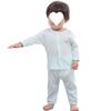 Lightweight Summer Baby Air Conditioning Outfit For Boys And Girls Long Sleeve Cotton Pajama Set