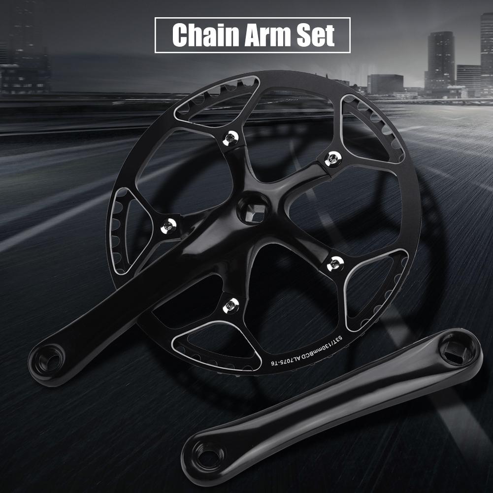 Mountain Bike Aluminum Alloy Hollow Integral Single Speed Crank Set Arm Repair Accessory